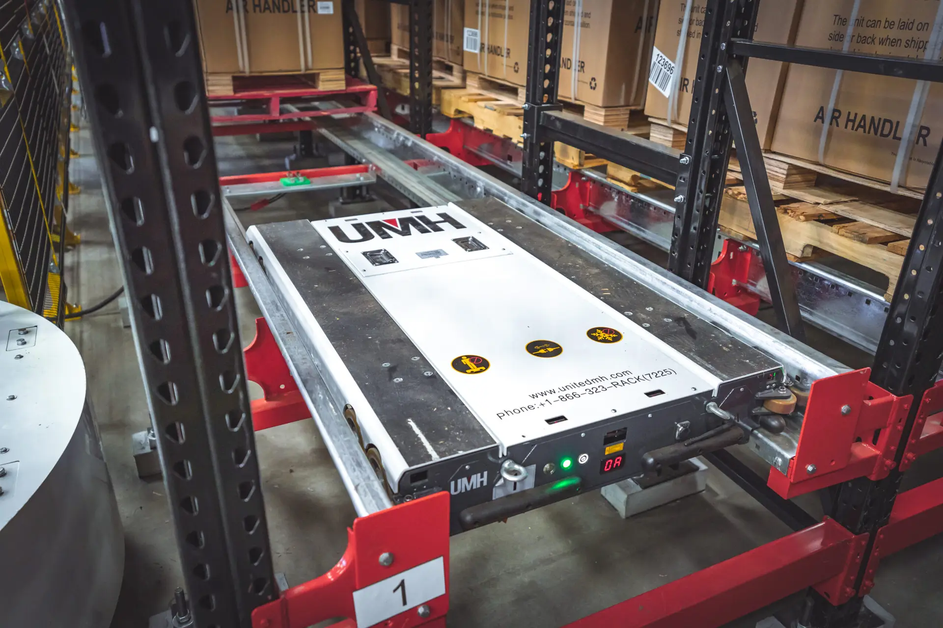 United Material Handling, Material Handling, Warehouse Logistics, Logistics, Warehousing, Automated Storage Solutions, ASRS, Pallet Shuttle, Robotics, Automation, Stacker Crane, Multi-Shuttle, Mini-Load Crane